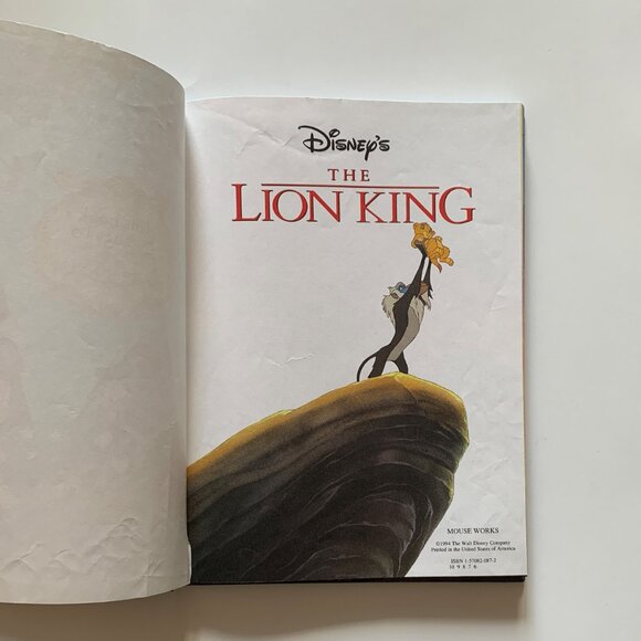 The Lion King (1994, Hardcover, 1st Edition) Vintage Walt Disney Picture Book - Picture 3 of 14